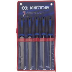 King Tony 5 részes reszelő készlet 250mm nyelezett 1015GQ
