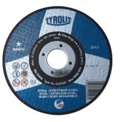 TYROLIT BASIC 115x6 A30BF inox tisztítókorong