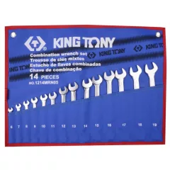   King Tony 14 részes csillag-villáskulcs készlet 6-19mm 1214MRN05