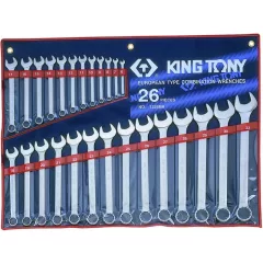   King Tony 26 részes csillag-villáskulcs készlet 6-32mm 1226MR