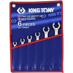   King Tony 6 részes fékcsőkulcs készlet coll 5/16-7/8˝-ig 1306SR