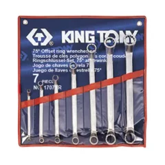  King Tony 7 részes csillagkulcs készlet coll méret 75 fokos 1707SR
