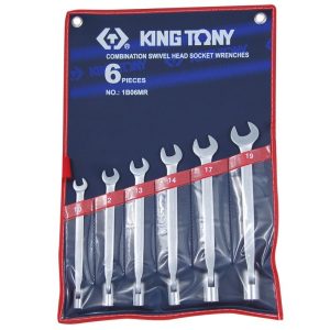   King Tony 6 részes villás-dugókulcs készlet 10-19mm 1B06MR