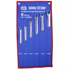   King Tony 6 részes egyenes csillagkulcs készlet extra hosszú nyél CrMo1F06MRN