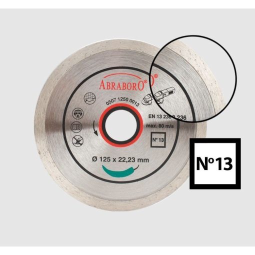 ABRABORO Csempevágó No.13 125 x 22.23mm