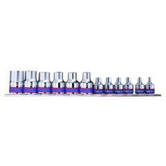   King Tony 12 részes 1/2" & 3/8˝-os torx dugókulcs készlet bliszteren 7113PR
