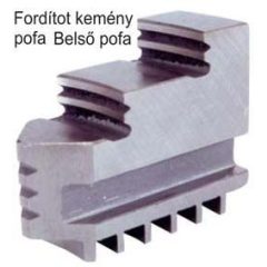 TOS Fordított kemény pofa klt. 3 pofás 125 mm