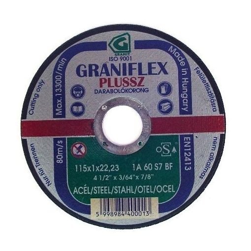 GRANIFLEX fémvágó 125x1.0x22 mm