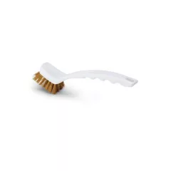   Igeax élelmiszeripari grill tisztító kefe, fehér, 0,5mm sárgaréz sörtével