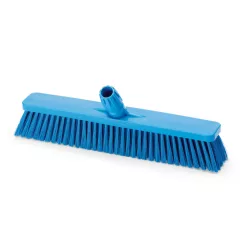   Igeax élelmiszeripari tolóseprű, partvis fej, 45cm, 0,75mm kemény sörtével, kék