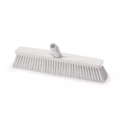   Igeax élelmiszeripari tolóseprű, partvis fej, 45cm, 0,75mm kemény sörtével, fehér