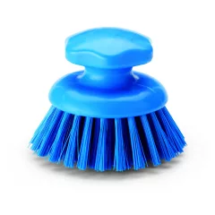   Igeax élelmiszeripari ergonómikus kézi súroló kefe kerek kék, 0,75mm kemény sörtével