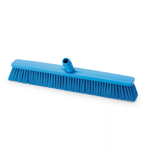 Igeax élelmiszeripari tolóseprű, partvis fej, 60cm, 0,3mm puha sörtével, kék