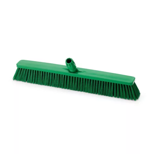Igeax élelmiszeripari tolóseprű, partvis fej, 60cm, 0,5mm közepes sörtével, zöld