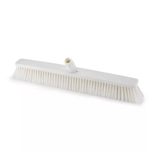 Igeax élelmiszeripari tolóseprű, partvis fej, 60cm, 0,5mm közepes sörtével, fehér