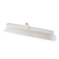   Igeax élelmiszeripari tolóseprű, partvis fej, 60cm, 0,75mm kemény sörtével, fehér