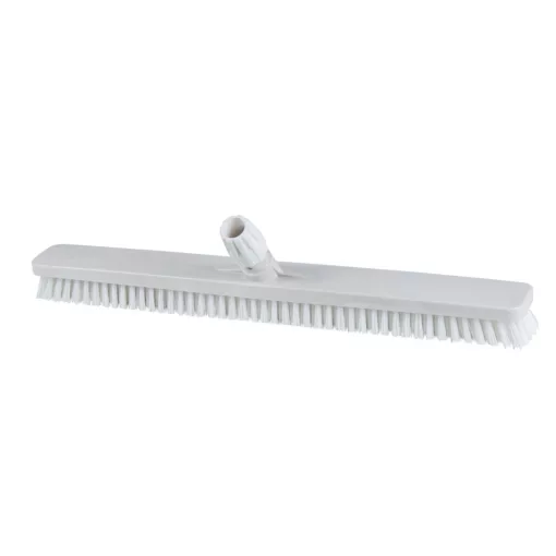 Igeax élelmiszeripari padlósúrolókefe rövid sörte 60cm széles fehér, 0,75mm kemény sörtével