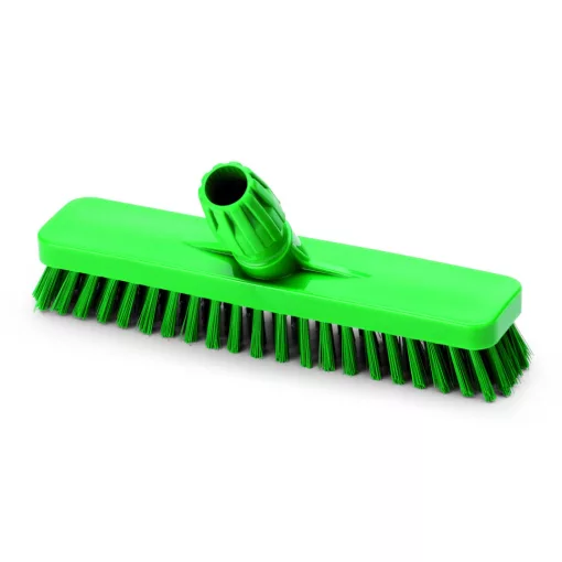 Igeax élelmiszeripari padlósúrolókefe 30cm széles zöld, 0,75mm kemény sörtével
