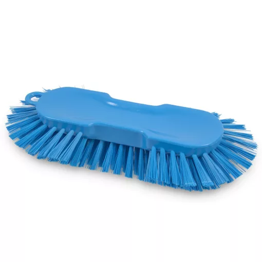 Igeax élelmiszeripari ergonomikus kézi kefe, nagy méretű, lekerekített végekkel, kék