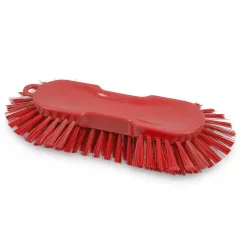   Igeax élelmiszeripari ergonomikus kézi kefe, nagy méretű, lekerekített végekkel, piros