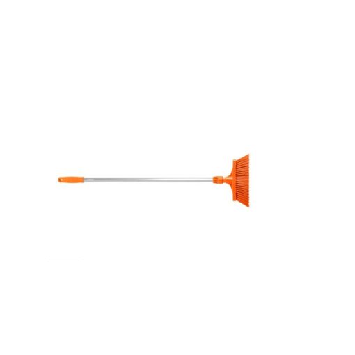 Igeax Higiéniai seprű 28cm széles, 80cm nyéllel narancssárga 0,5 mm, billenő szemetes lapáthoz