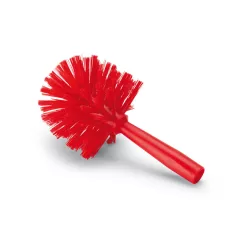   Igeax élelmiszeripari csőtisztító kefe, menetes nyélhez, 120mm piros