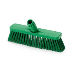   Igeax élelmiszeripari tolóseprű, partvis fej, 30 cm, 0,75mm kemény sörtével, zöld