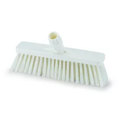   Igeax élelmiszeripari tolóseprű, partvis fej, 30 cm, 0,75mm kemény sörtével, fehér