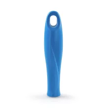 Igeax élelmiszeripari menetes nyél, kék, 12cm,  cső- és üvegtisztító flexibilis hosszabbító szárhoz