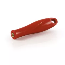 Igeax élelmiszeripari menetes nyél, piros, 12cm,  cső- és üvegtisztító flexibilis hosszabbító szárhoz