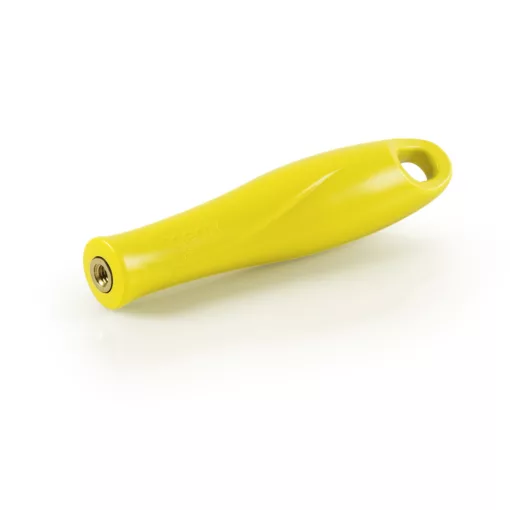Igeax élelmiszeripari menetes nyél, sárga, 12cm, cső- és üvegtisztító flexibilis hosszabbító szárhoz