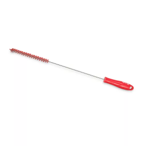 Igeax élelmiszeripari kémcső-, és üvegtisztító kefe, átmérő 10mm, hossz 50cm, piros