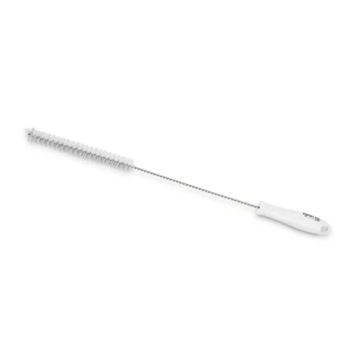 Igeax élelmiszeripari kémcső-, és üvegtisztító kefe, átmérő 20mm, hossz 50cm, fehér
