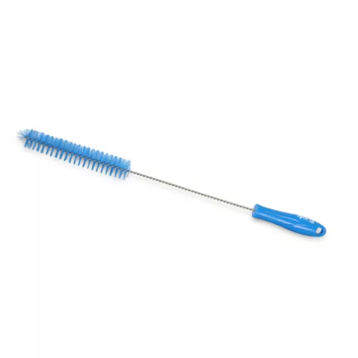 Igeax élelmiszeripari kémcső-, és üvegtisztító kefe, átmérő 30mm, hossz 50cm, kék