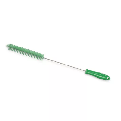 Igeax élelmiszeripari kémcső-, és üvegtisztító kefe, átmérő 30mm, hossz 50cm, zöld