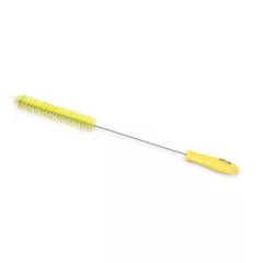  Igeax élelmiszeripari kémcső-, és üvegtisztító kefe, átmérő 30mm, hossz 50cm, sárga