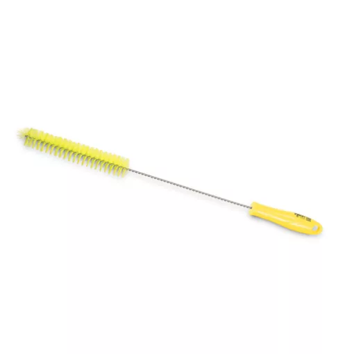 Igeax élelmiszeripari kémcső-, és üvegtisztító kefe, átmérő 30mm, hossz 50cm, sárga