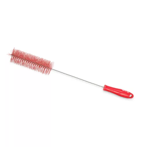 Igeax élelmiszeripari kémcső-, és üvegtisztító kefe, átmérő 50mm, hossz 50cm, piros