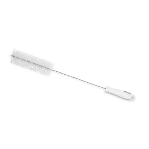Igeax élelmiszeripari kémcső-, és üvegtisztító kefe, átmérő 50mm, hossz 50cm, fehér