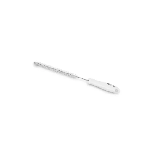 Igeax élelmiszeripari kémcső-, és üvegtisztító kefe, átmérő 15mm, hossz 30cm, fehér