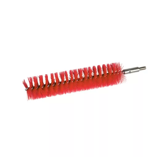 Igeax élelmiszeripari kémcső-, és üvegtisztító kefe fej, átmérő 38mm, hossz 23cm, piros