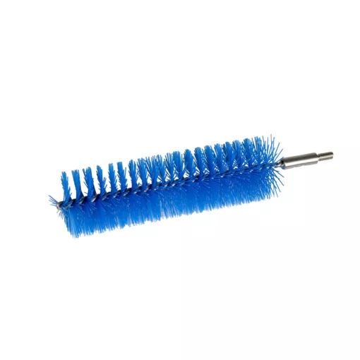 Igeax élelmiszeripari kémcső-, és üvegtisztító kefe fej, átmérő 50mm, hossz 23cm, kék