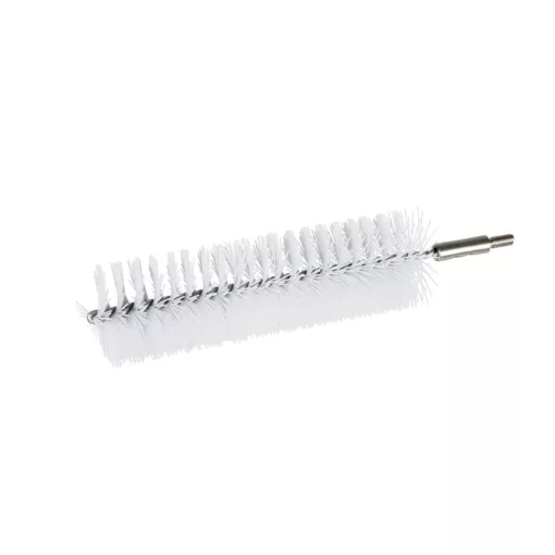 Igeax élelmiszeripari kémcső-, és üvegtisztító kefe fej, átmérő 50mm, hossz 23cm, fehér