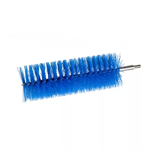 Igeax élelmiszeripari kémcső-, és üvegtisztító kefe fej, átmérő 64mm, hossz 23cm, kék