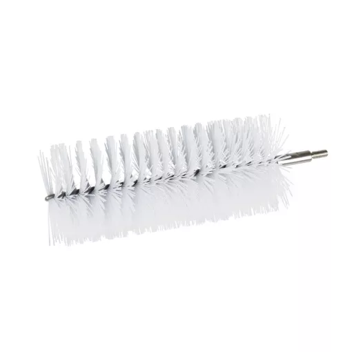 Igeax élelmiszeripari kémcső-, és üvegtisztító kefe fej, átmérő 76mm, hossz 23cm, fehér