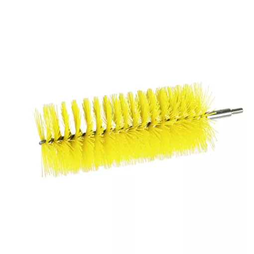 Igeax élelmiszeripari kémcső-, és üvegtisztító kefe fej, átmérő 76mm, hossz 23cm, sárga
