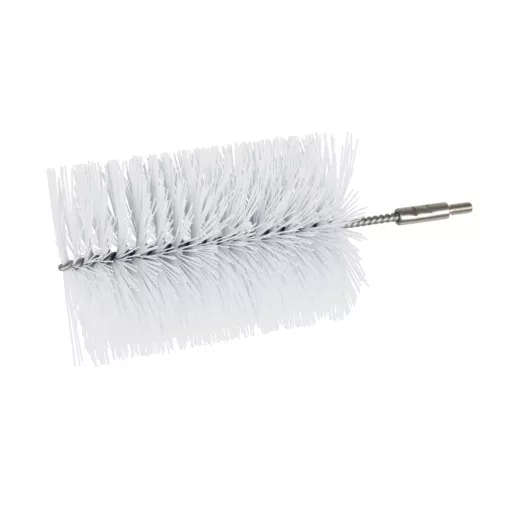 Igeax élelmiszeripari kémcső-, és üvegtisztító kefe fej, átmérő 100mm, hossz 23cm, fehér