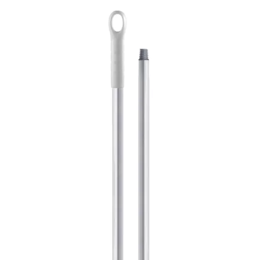 Igeax élelmiszeripari aluminium nyél menetes 150cm-es 25 mm átmérőjű, fehér