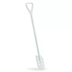   Igeax élelmiszeripari keverőlapát / kaparó perforált 130 mm x 1200 mm fehér