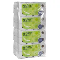   NORD Profi line Essentials kistekercses toalettpapír 2 rétegű fehér 8x 8 tekercs (1 zsák)